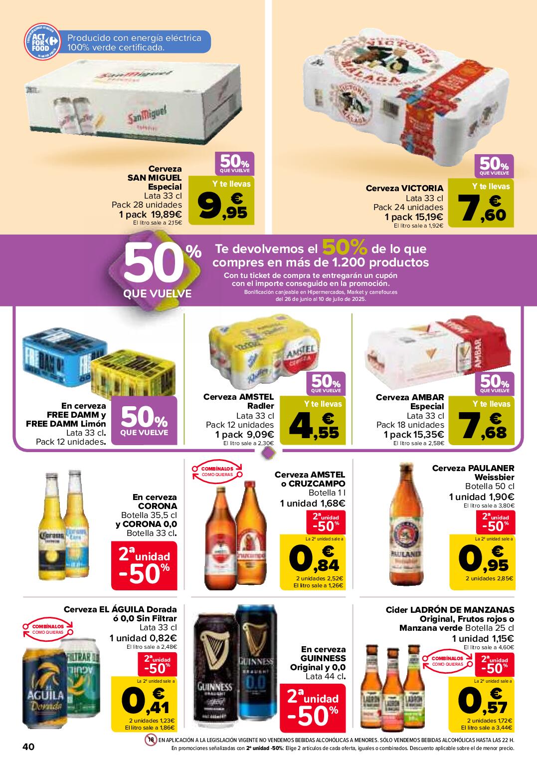 50% que vuelve Carrefour. Página 40
