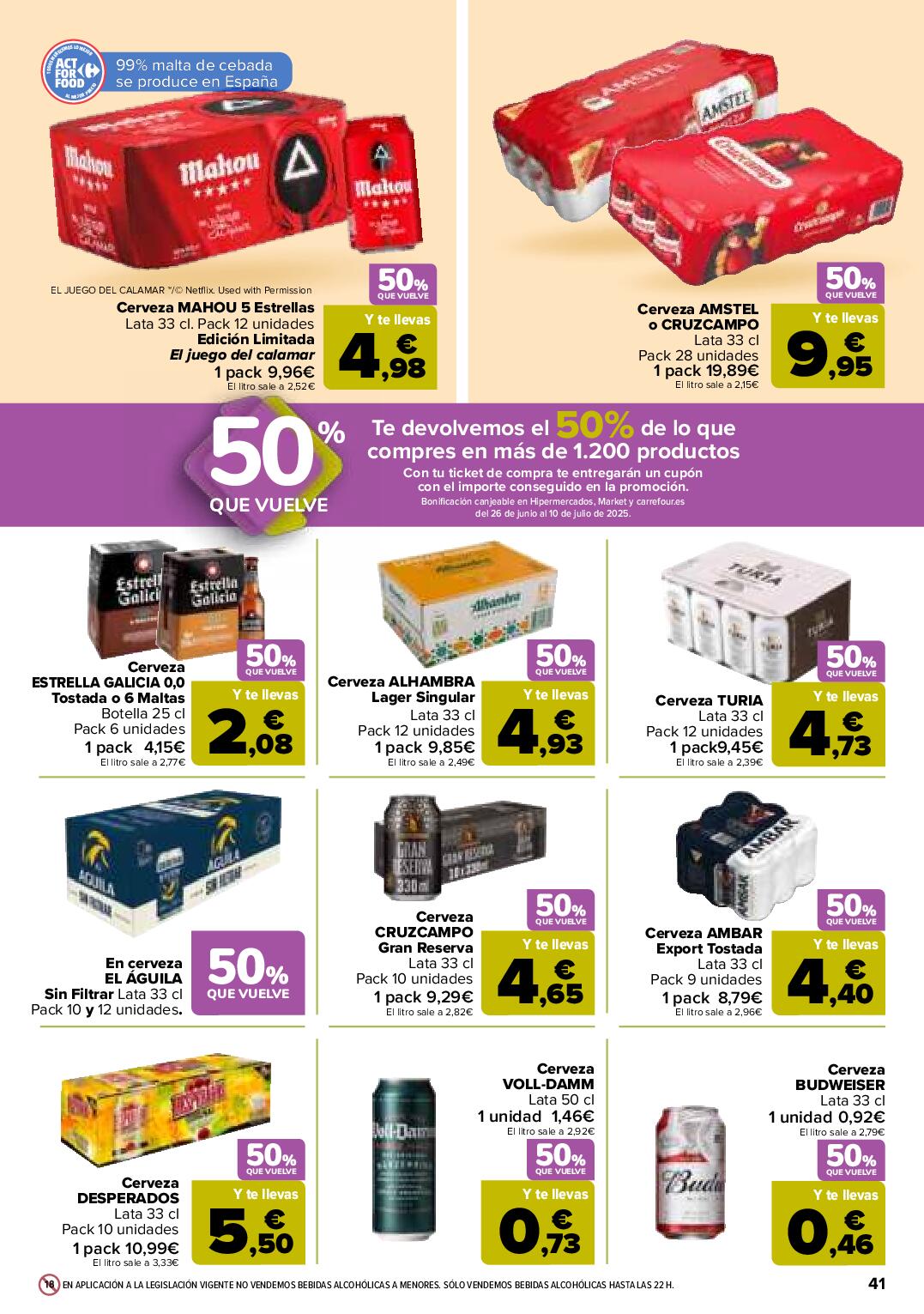 50% que vuelve Carrefour. Página 41