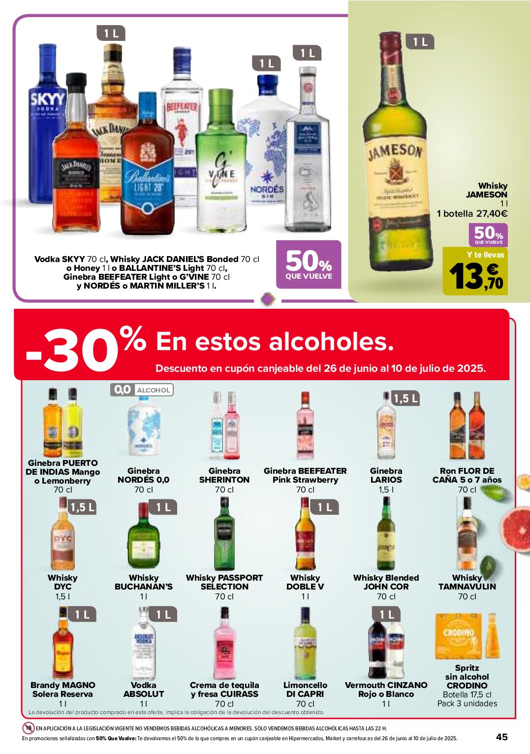 50% que vuelve Carrefour. Página 45