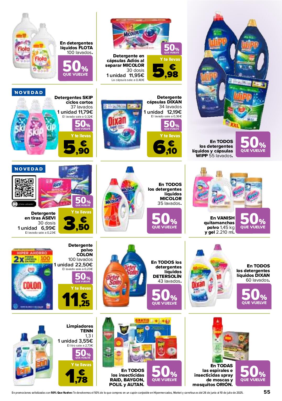 50% que vuelve Carrefour. Página 55