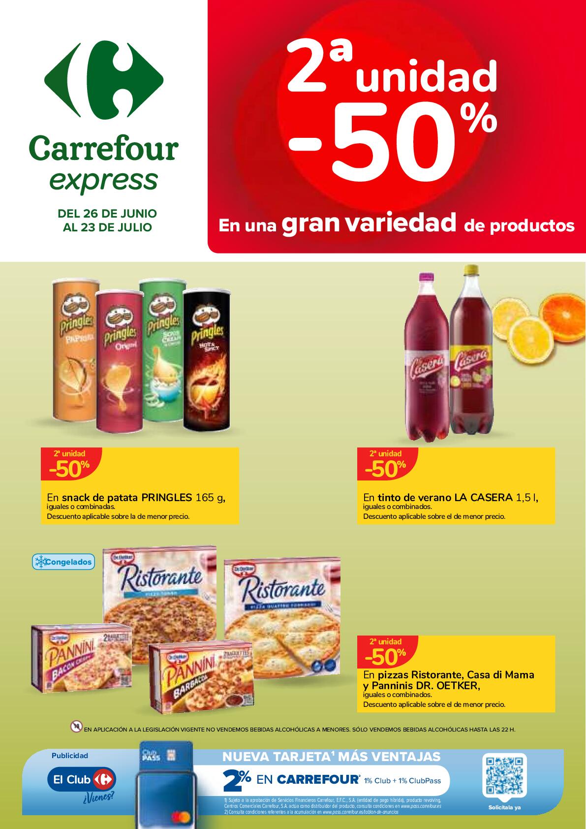 2ª unidad al -50% Carrefour Express. Página 01
