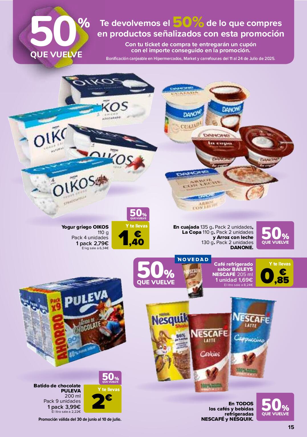 Folleto 3x2 Carrefour. Página 15