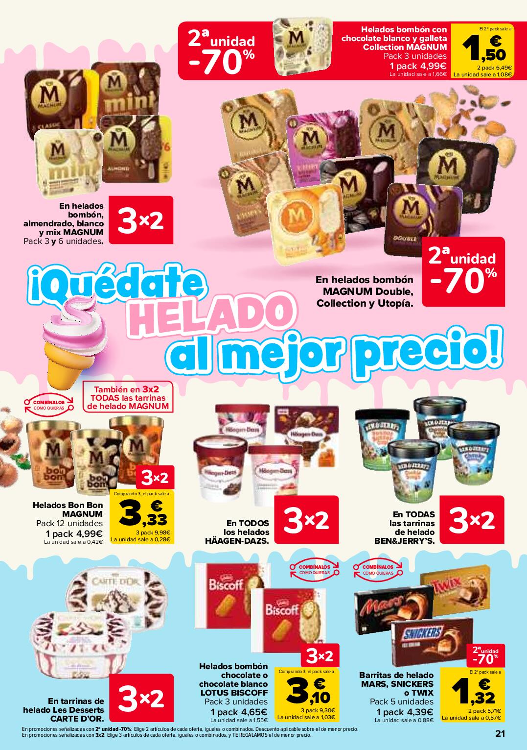 Folleto 3x2 Carrefour. Página 21