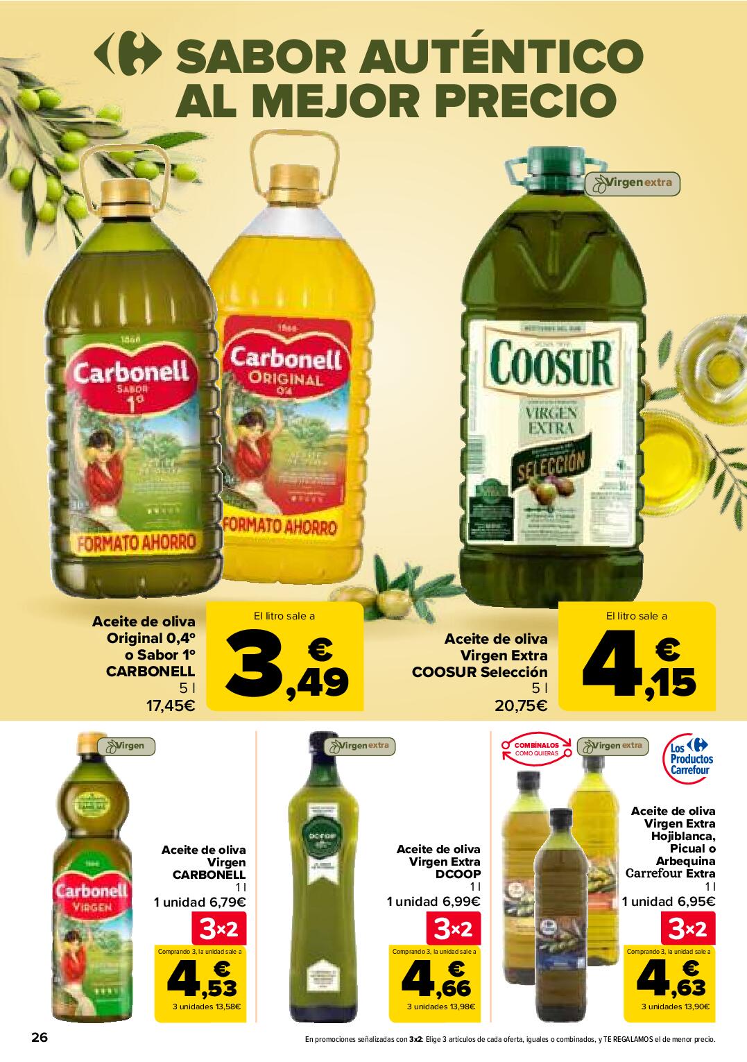 Folleto 3x2 Carrefour. Página 26