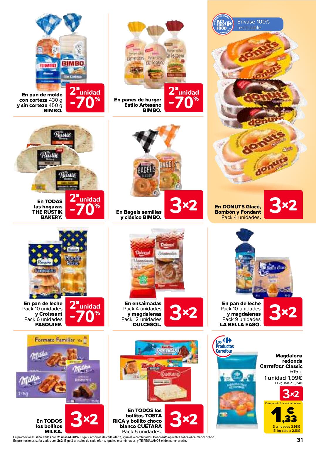 Folleto 3x2 Carrefour. Página 33