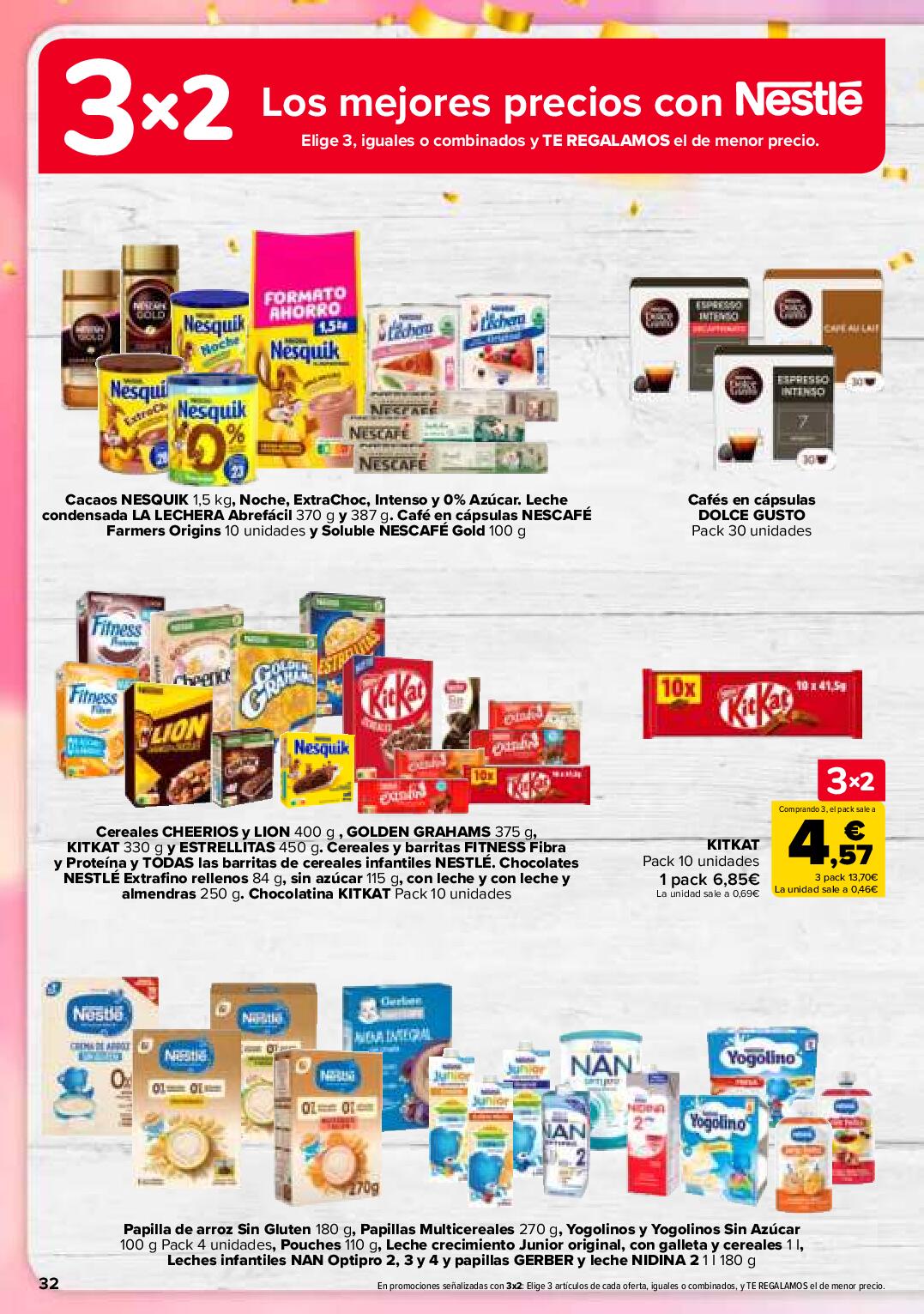 Folleto 3x2 Carrefour. Página 34