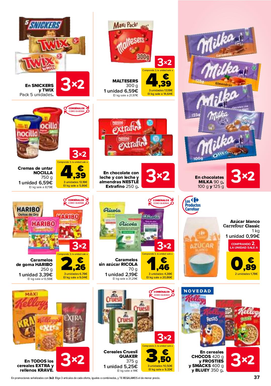 Folleto 3x2 Carrefour. Página 39