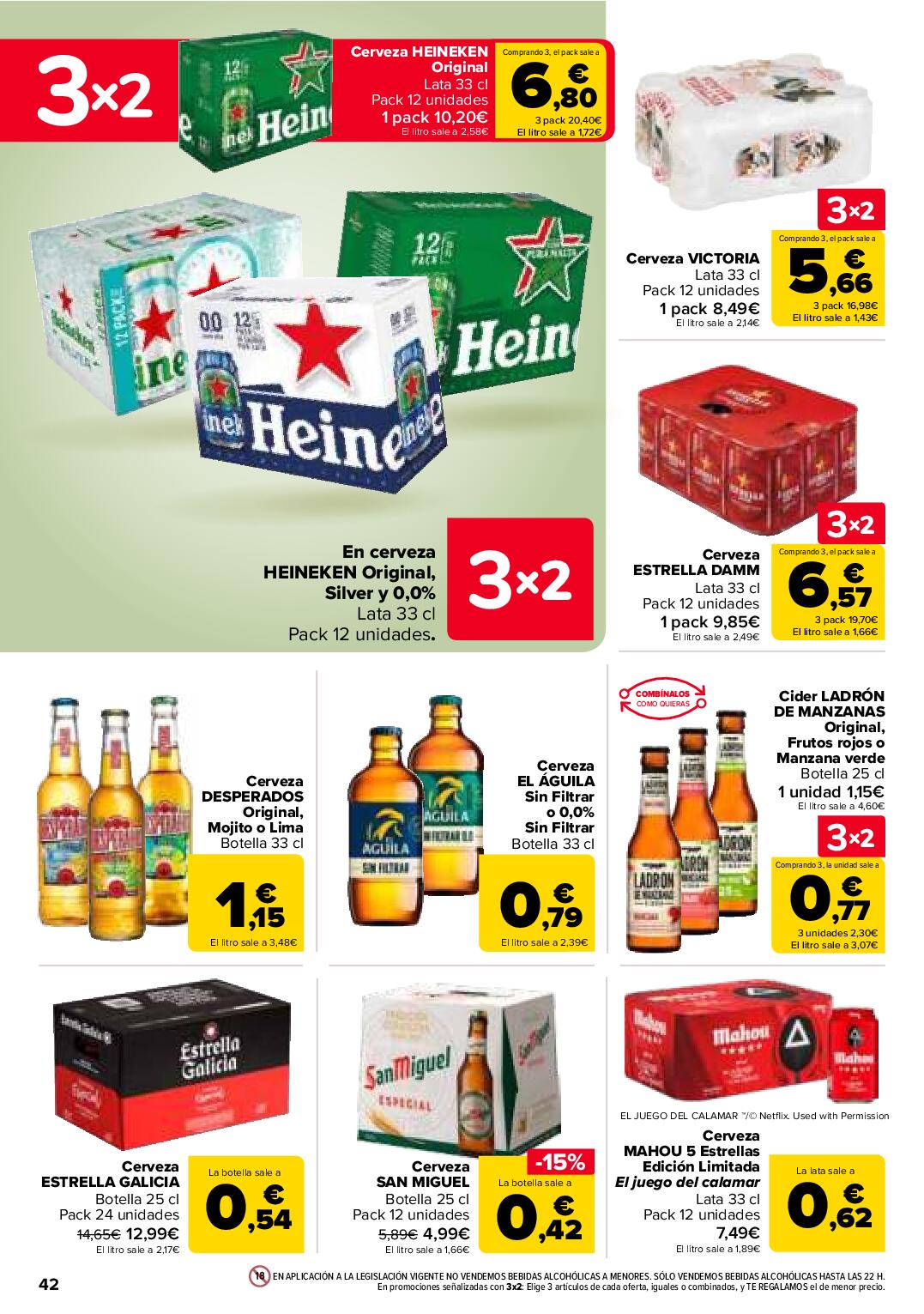 Folleto 3x2 Carrefour. Página 44