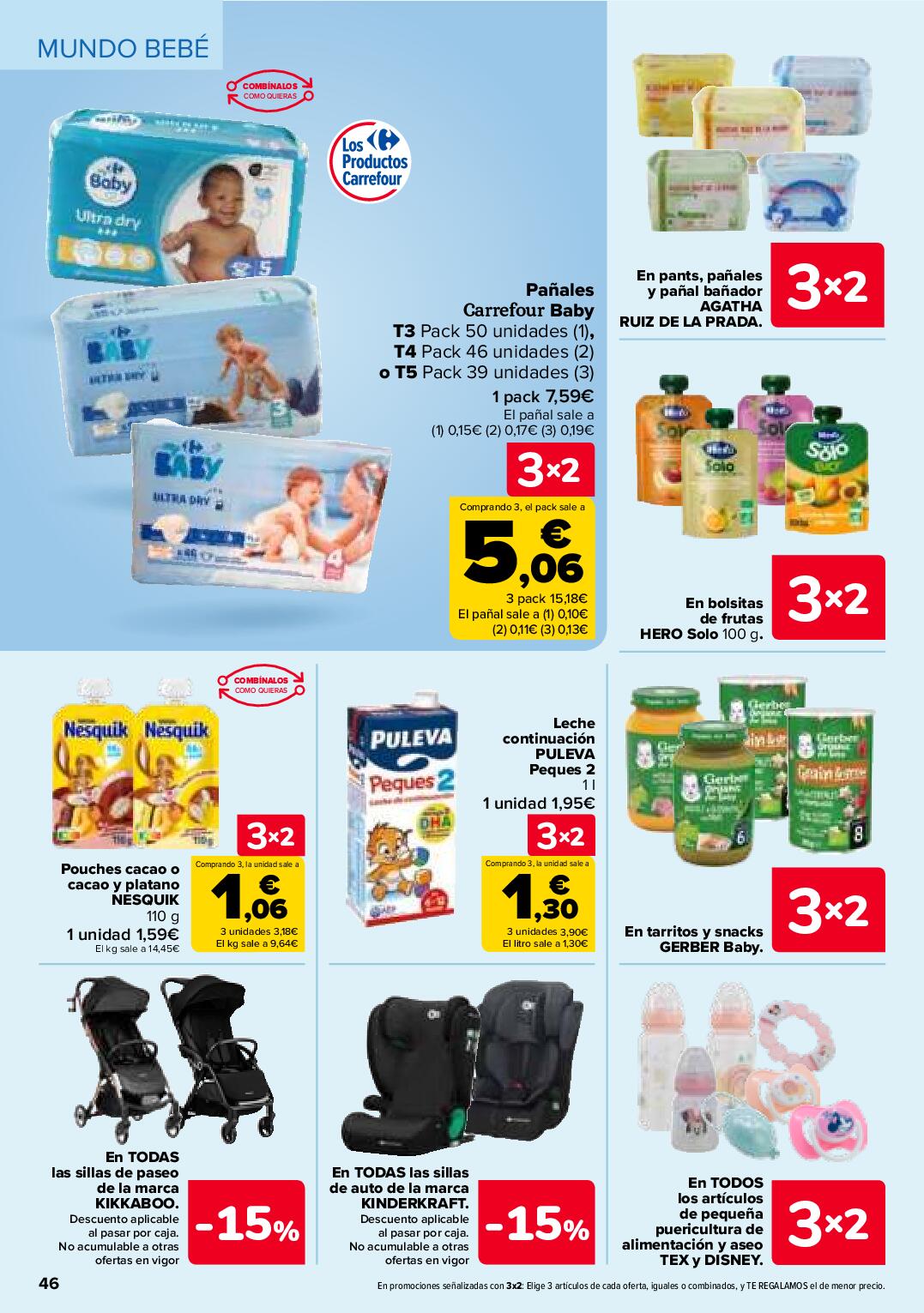 Folleto 3x2 Carrefour. Página 48