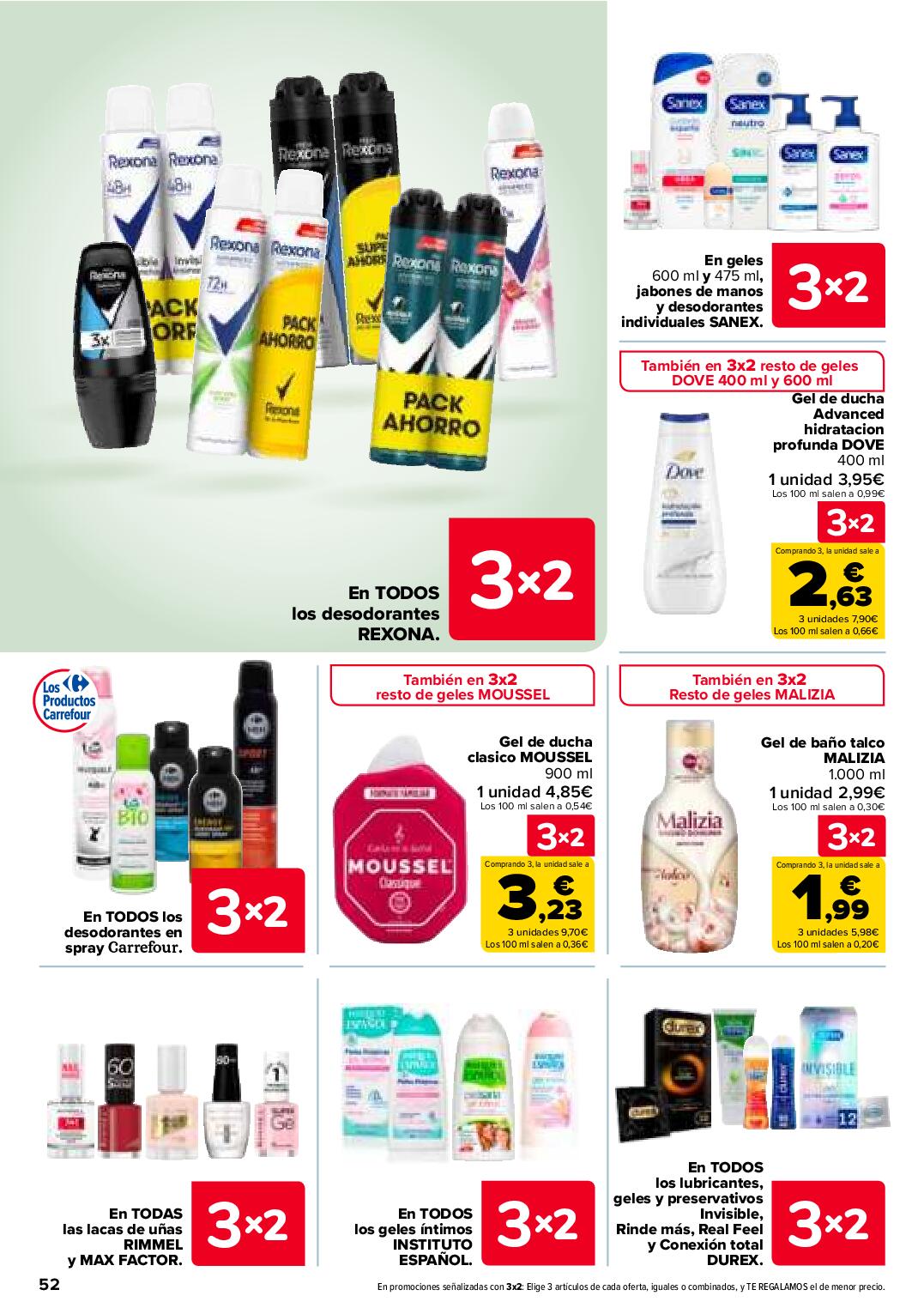 Folleto 3x2 Carrefour. Página 54