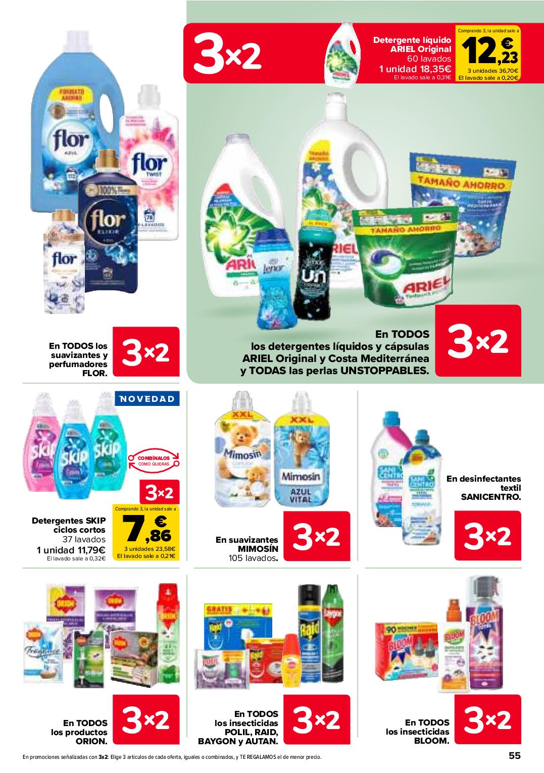 Folleto 3x2 Carrefour. Página 57