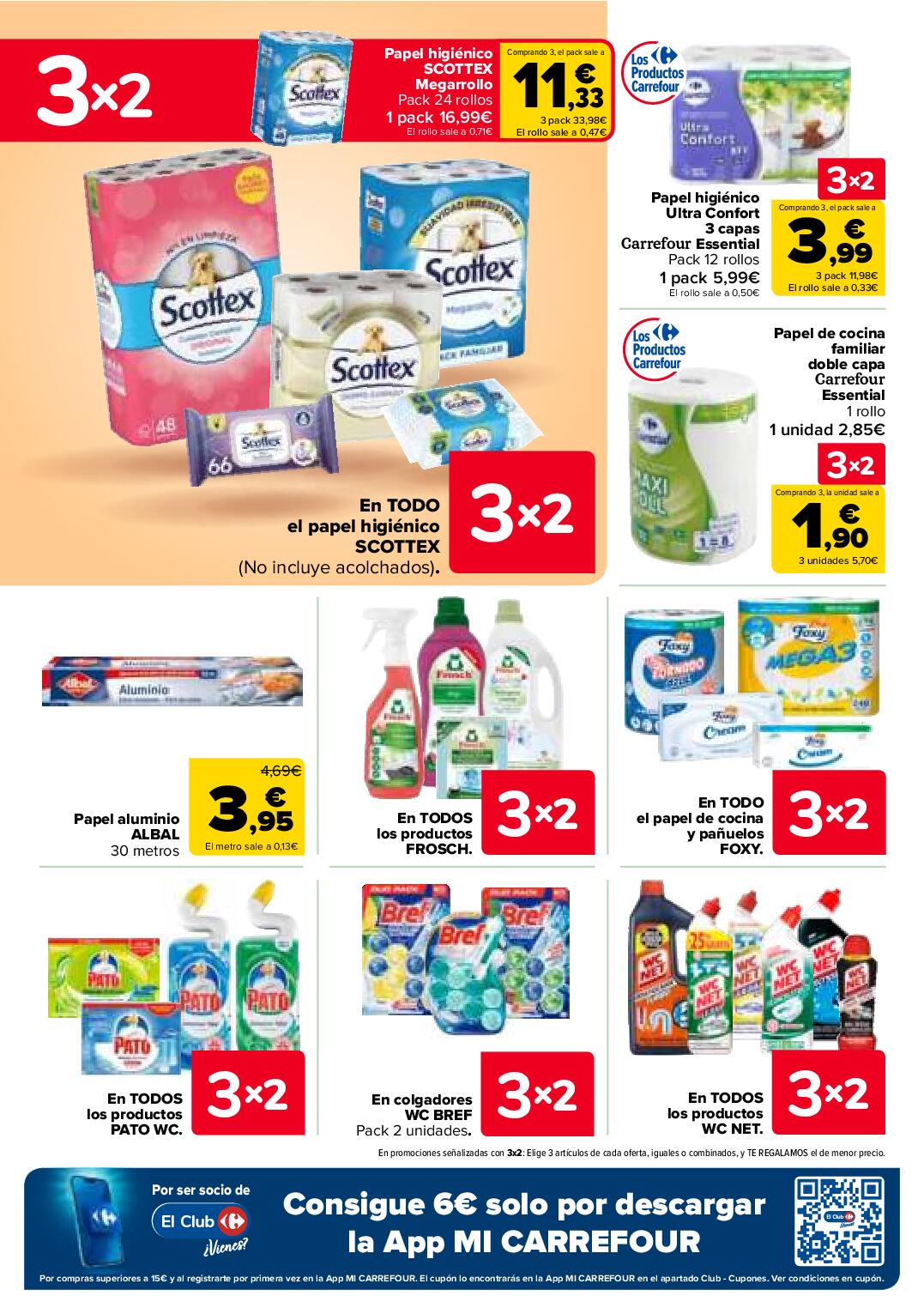 Folleto 3x2 Carrefour. Página 58