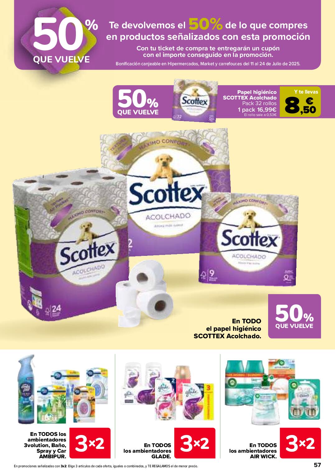 Folleto 3x2 Carrefour. Página 59