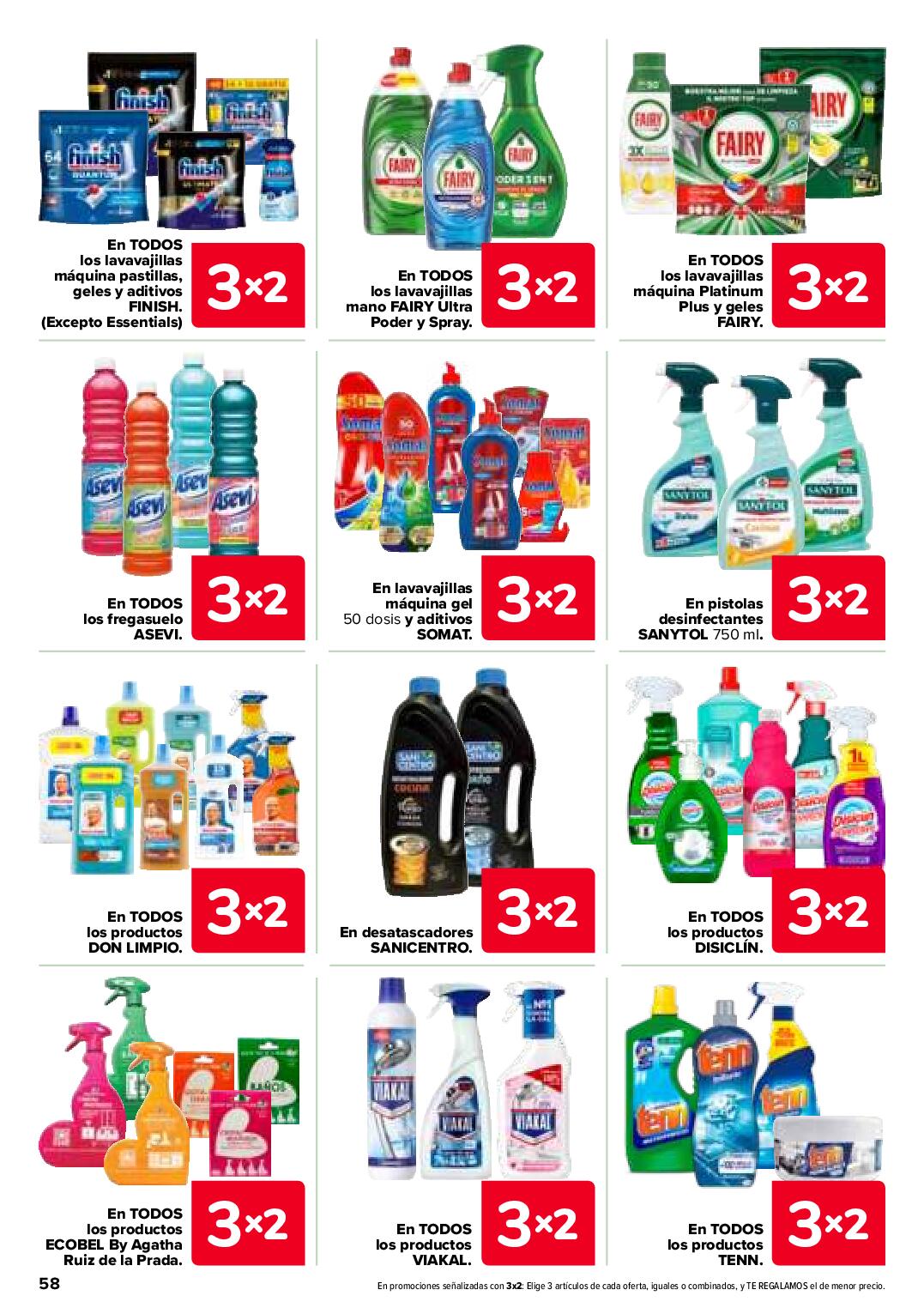 Folleto 3x2 Carrefour. Página 60