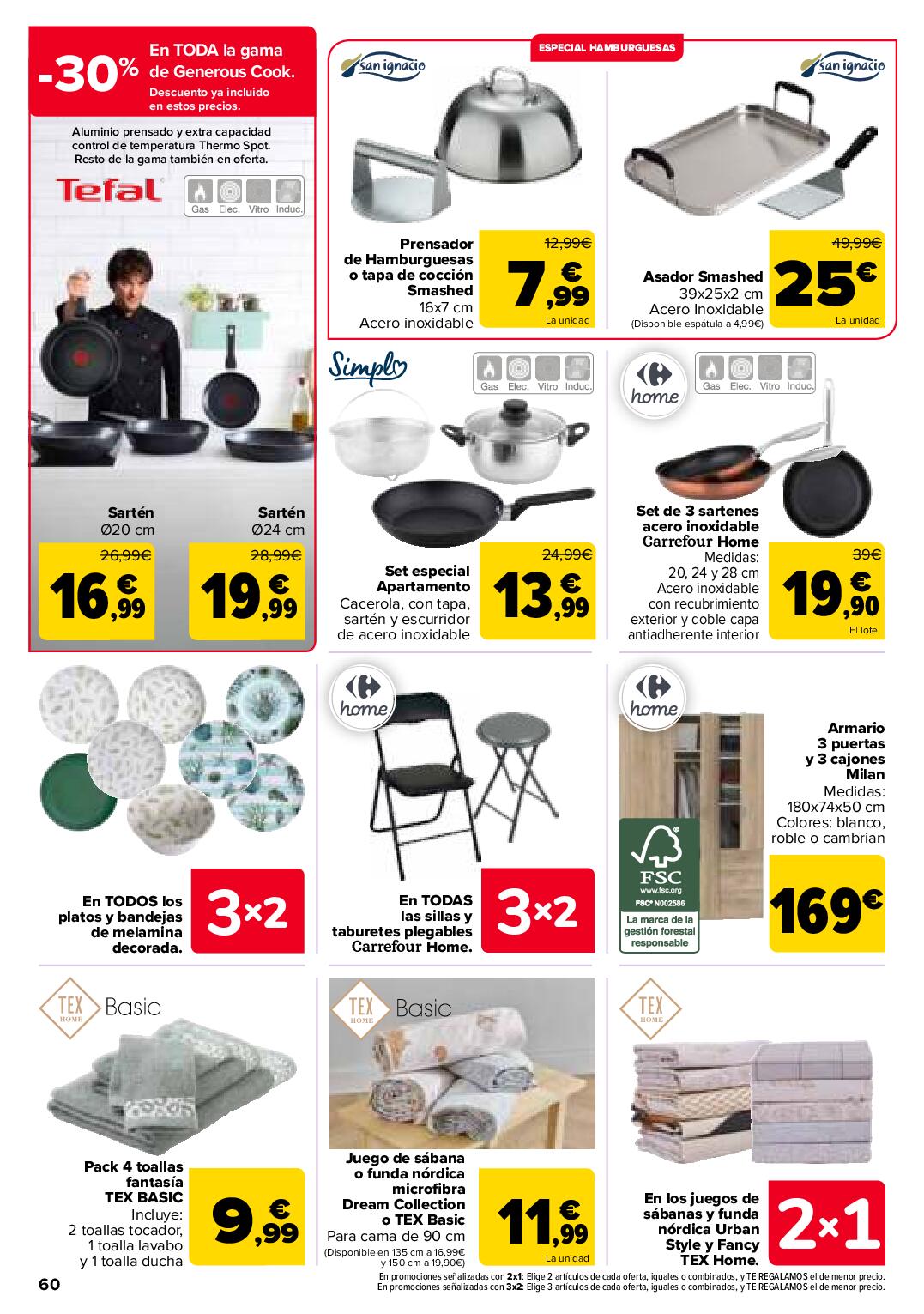 Folleto 3x2 Carrefour. Página 62