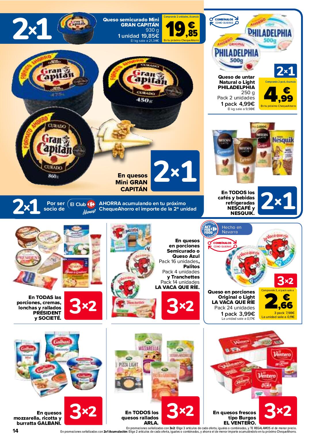 Folleto 3x2 Carrefour. Página 14