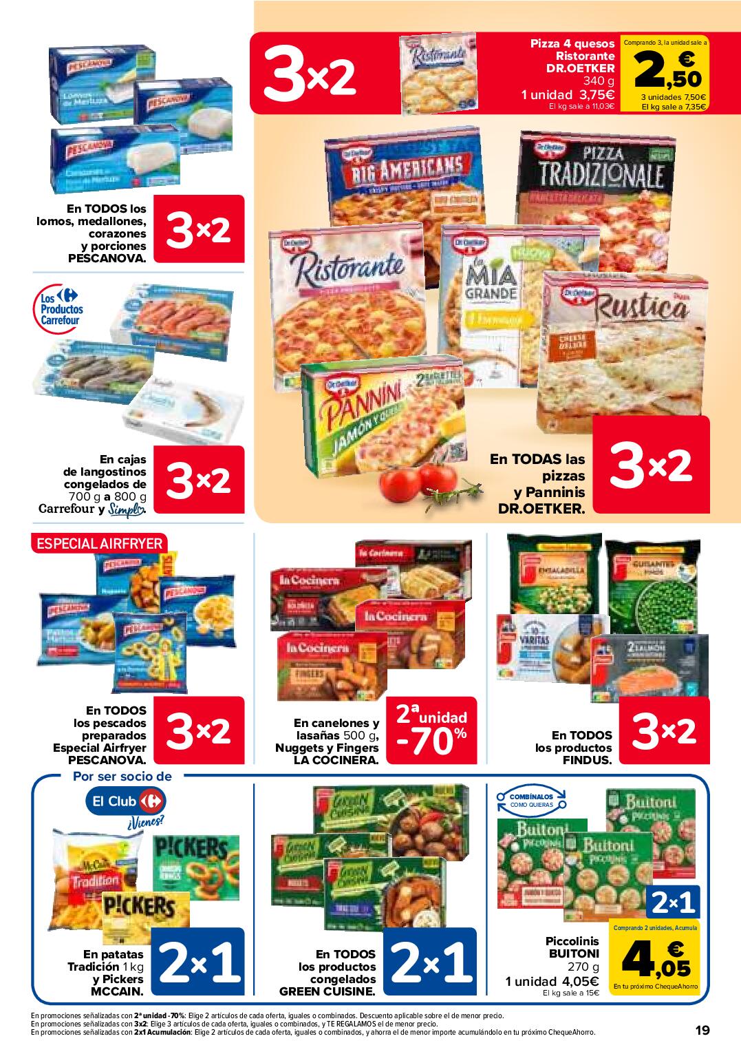 Folleto 3x2 Carrefour. Página 19