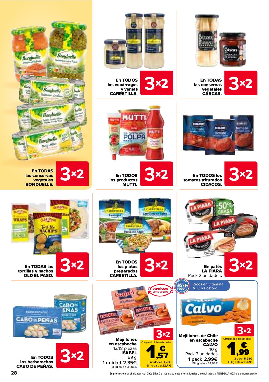 Folleto 3x2 Carrefour. Página 30