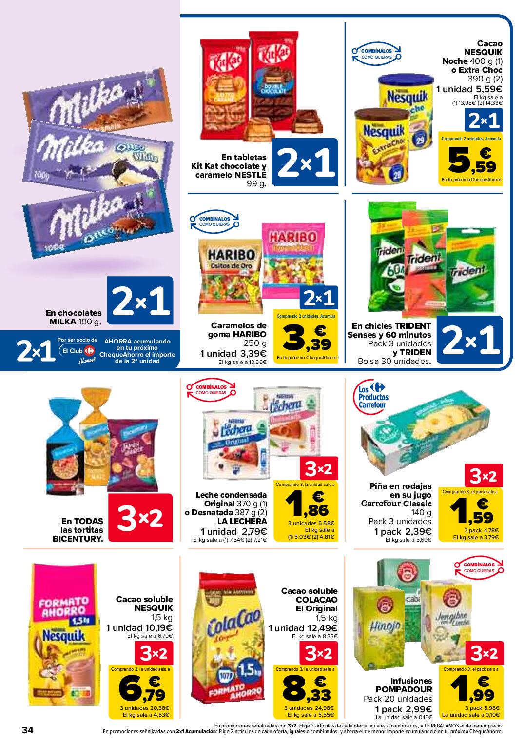 Folleto 3x2 Carrefour. Página 38