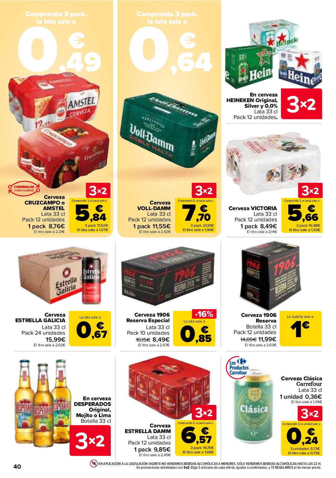 Folleto 3x2 Carrefour. Página 44