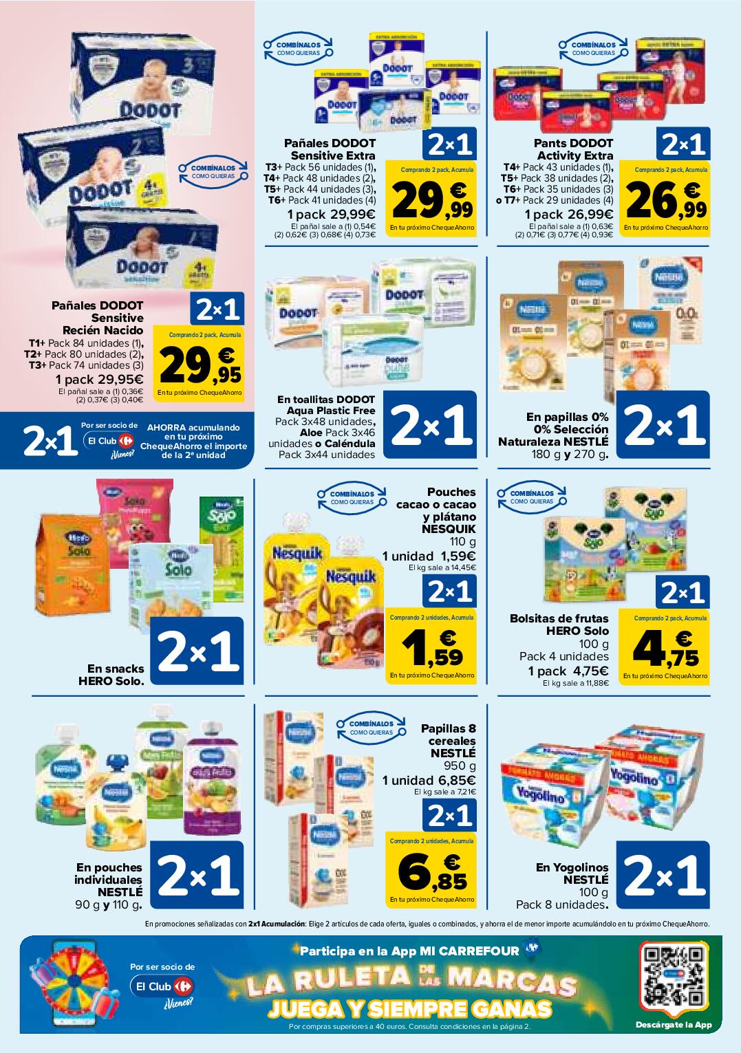 Folleto 3x2 Carrefour. Página 48