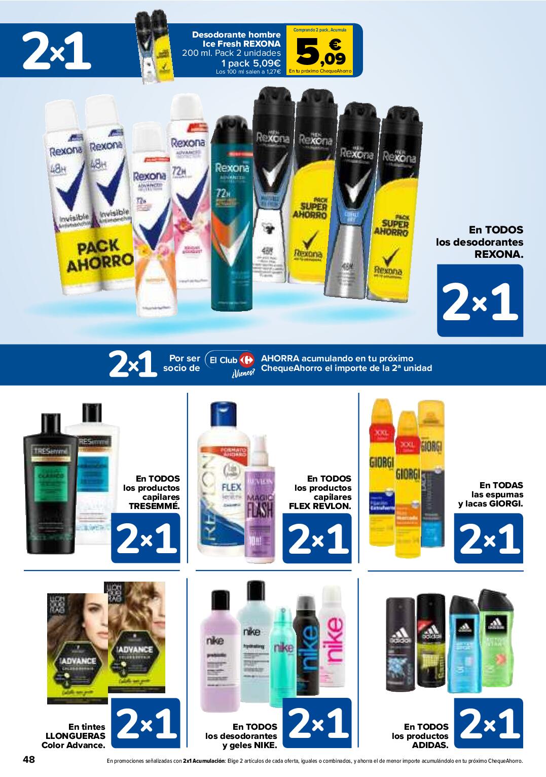 Folleto 3x2 Carrefour. Página 52