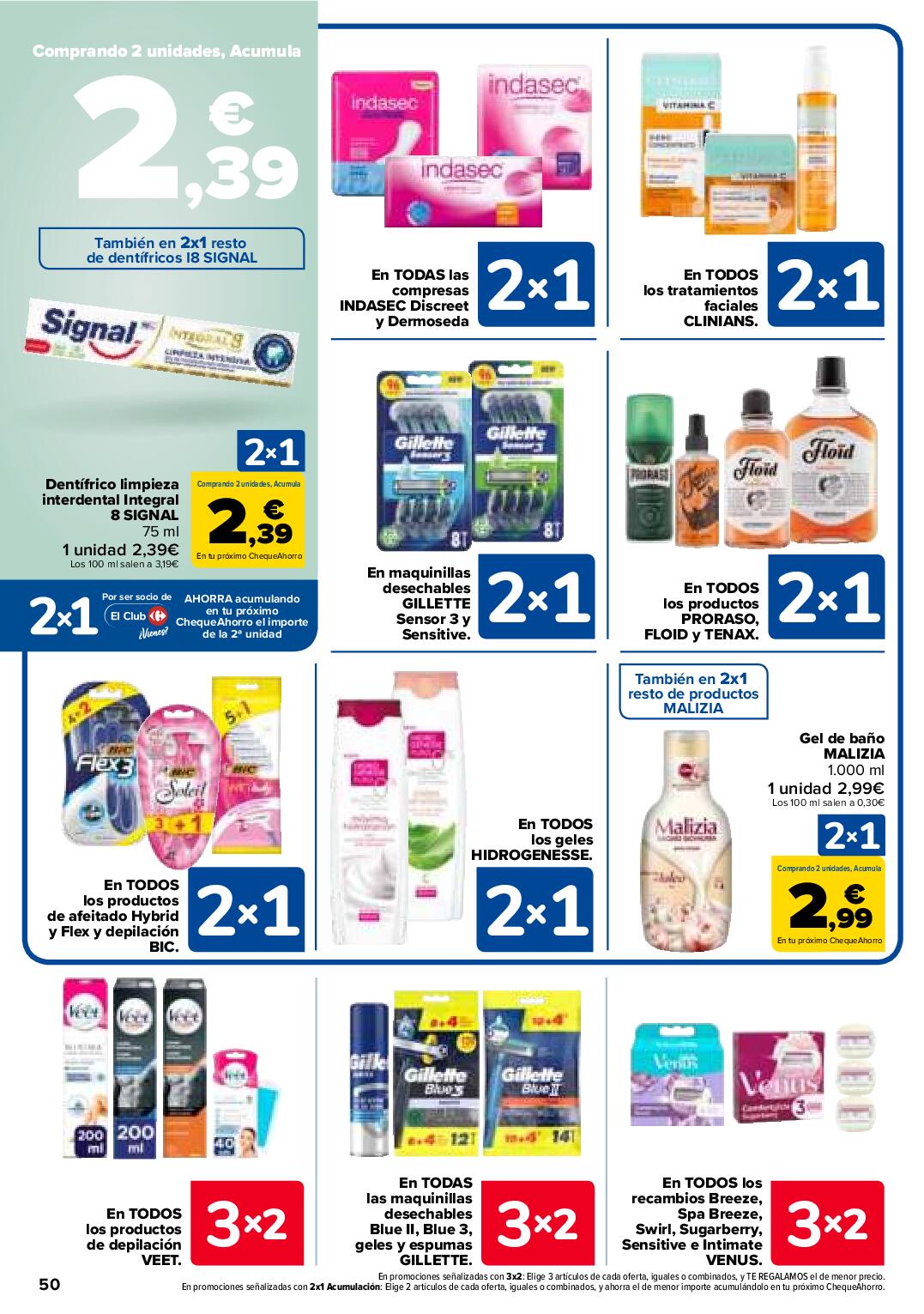 Folleto 3x2 Carrefour. Página 54