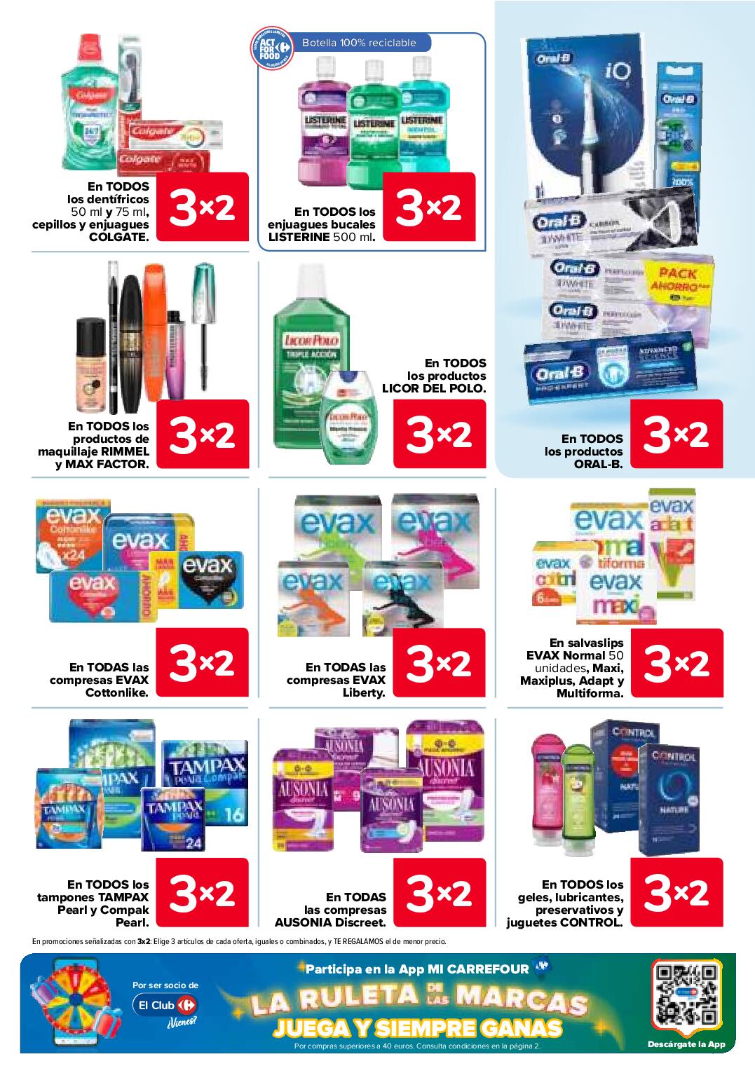 Folleto 3x2 Carrefour. Página 55