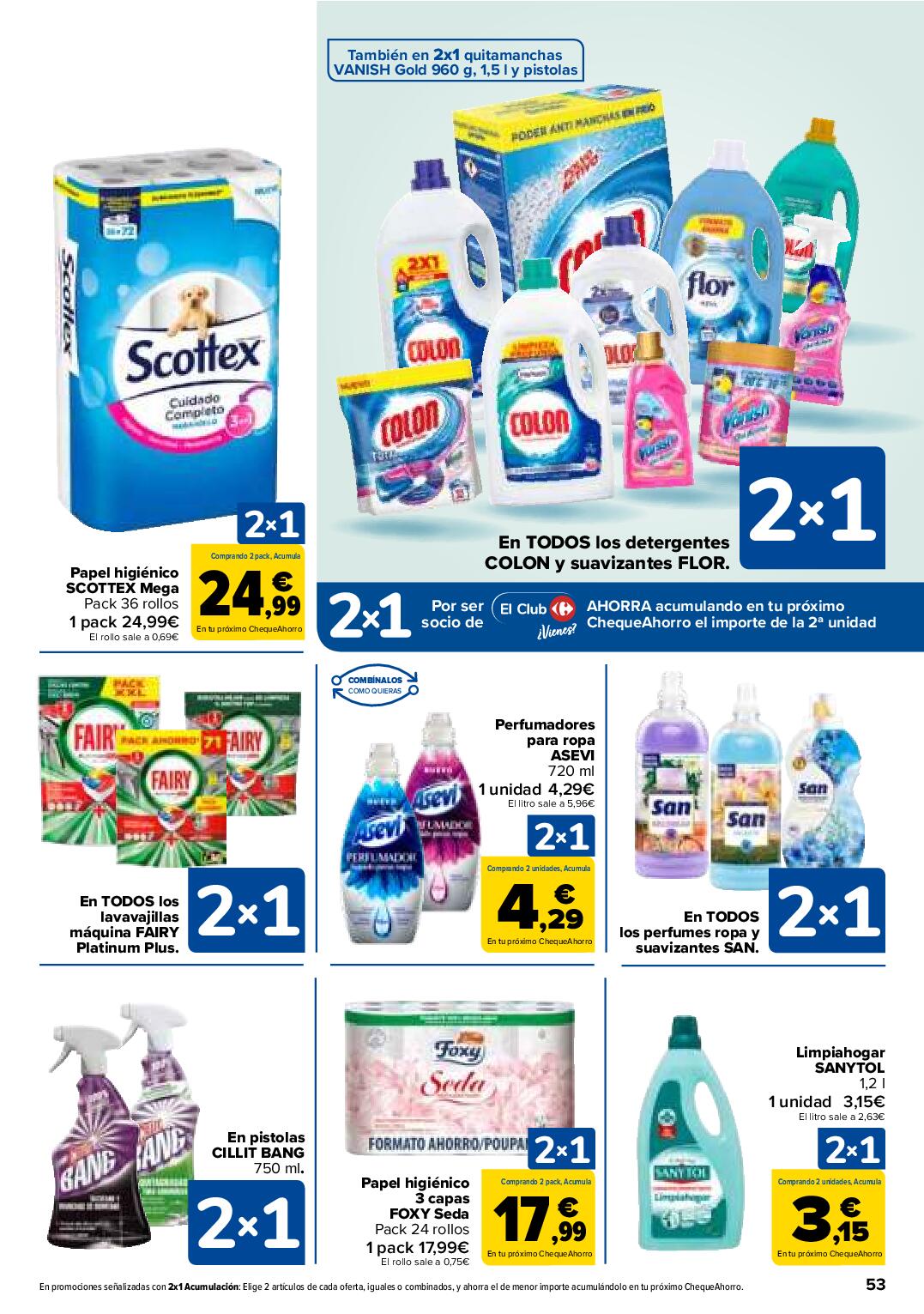 Folleto 3x2 Carrefour. Página 57