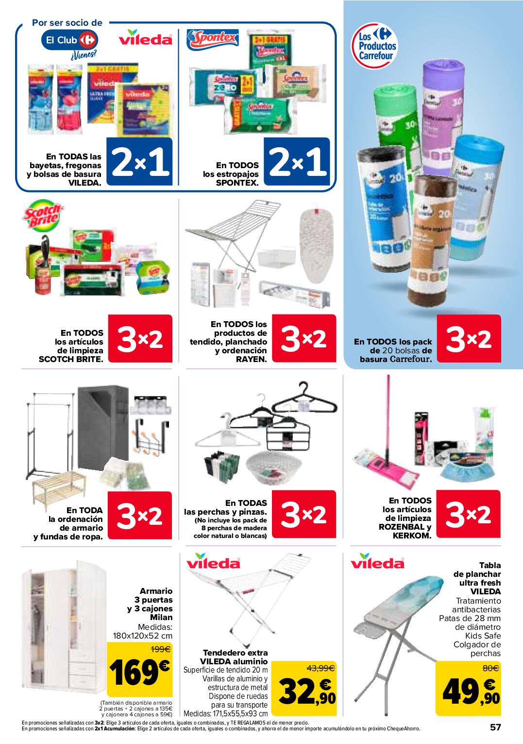 Folleto 3x2 Carrefour. Página 61