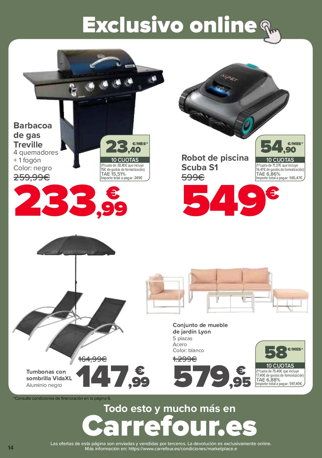 Jardines, terrazas, balcones Carrefour. Página 14