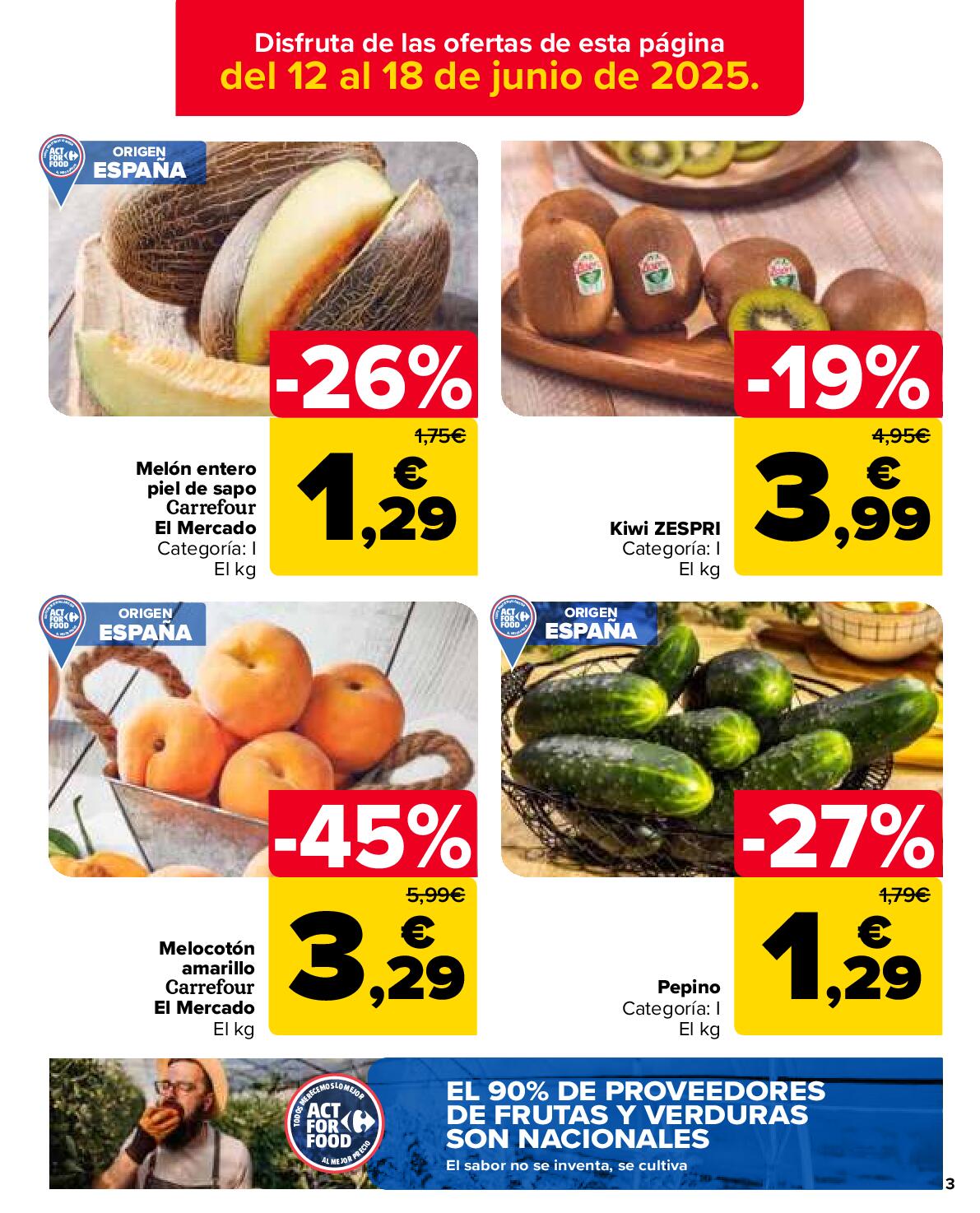 50% de descuento en la segunda unidad Carrefour Market. Página 03