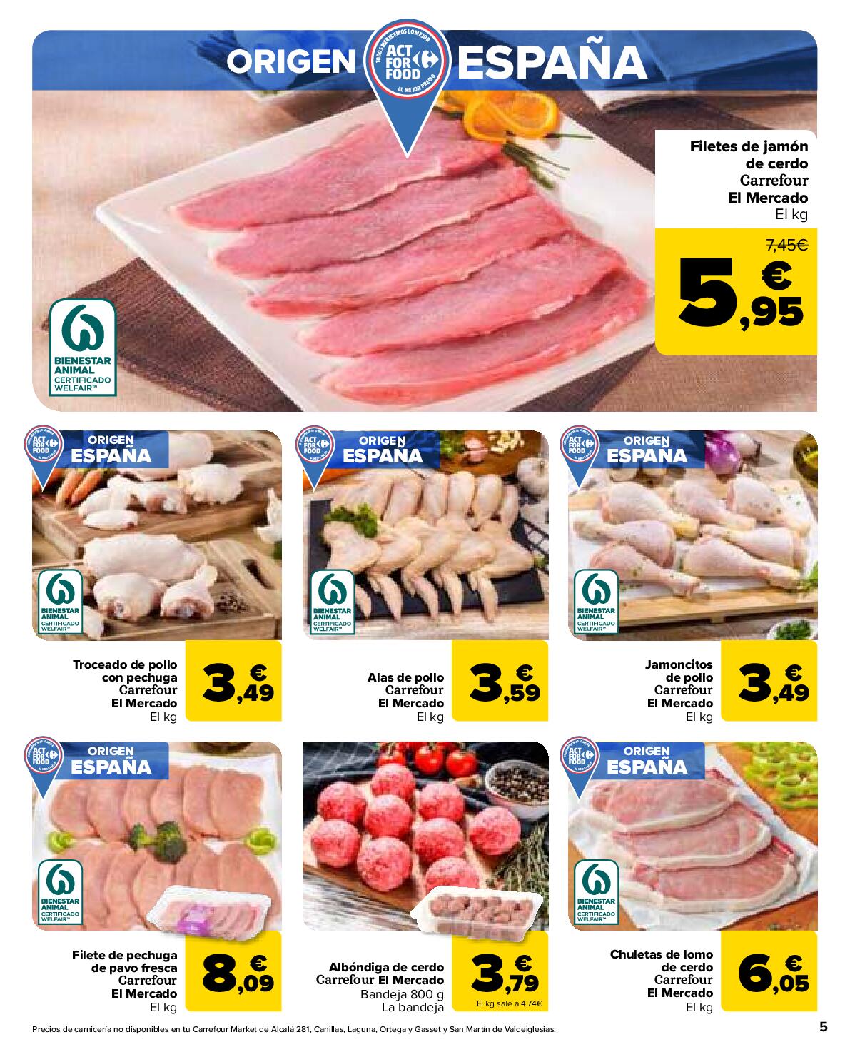 50% de descuento en la segunda unidad Carrefour Market. Página 05
