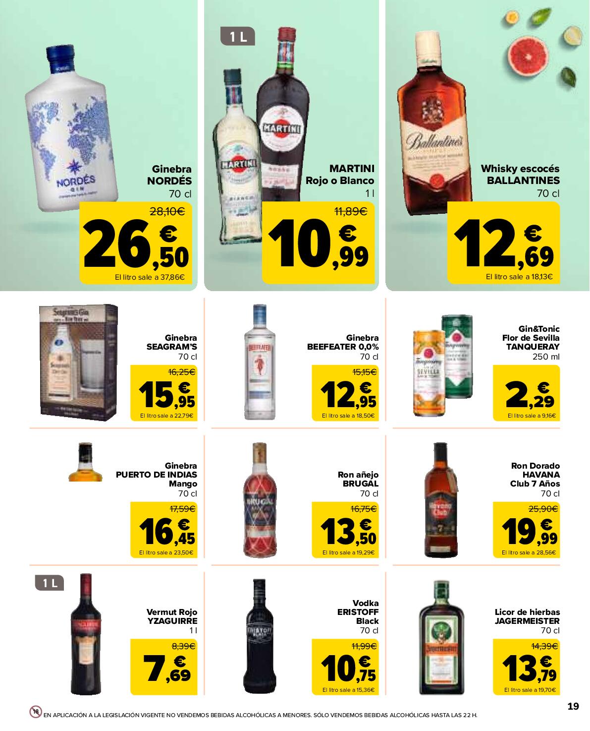 50% de descuento en la segunda unidad Carrefour Market. Página 19