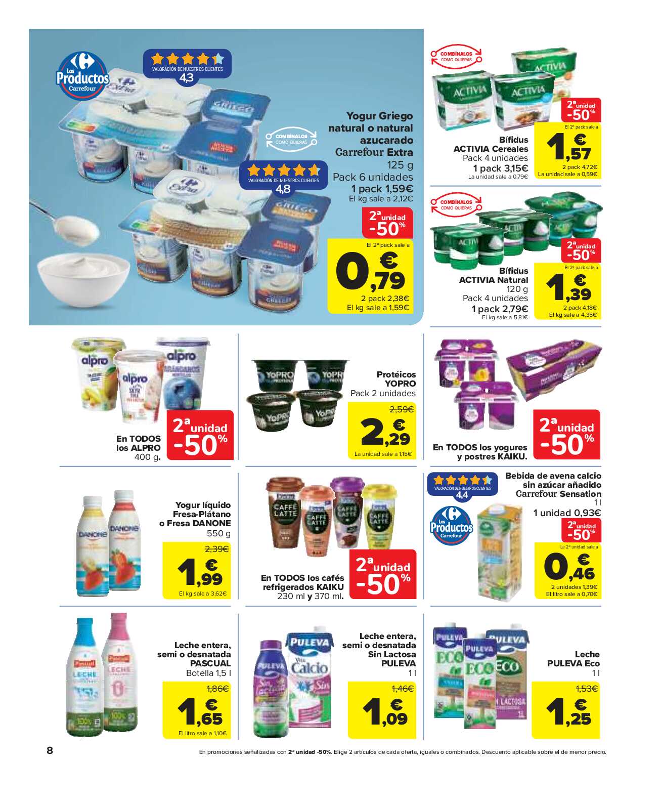 50% que vuelve Carrefour Market. Página 08