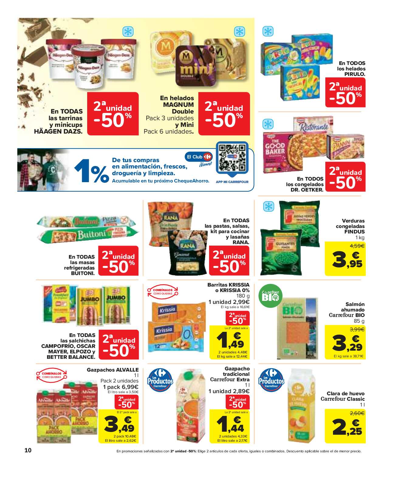 50% que vuelve Carrefour Market. Página 10