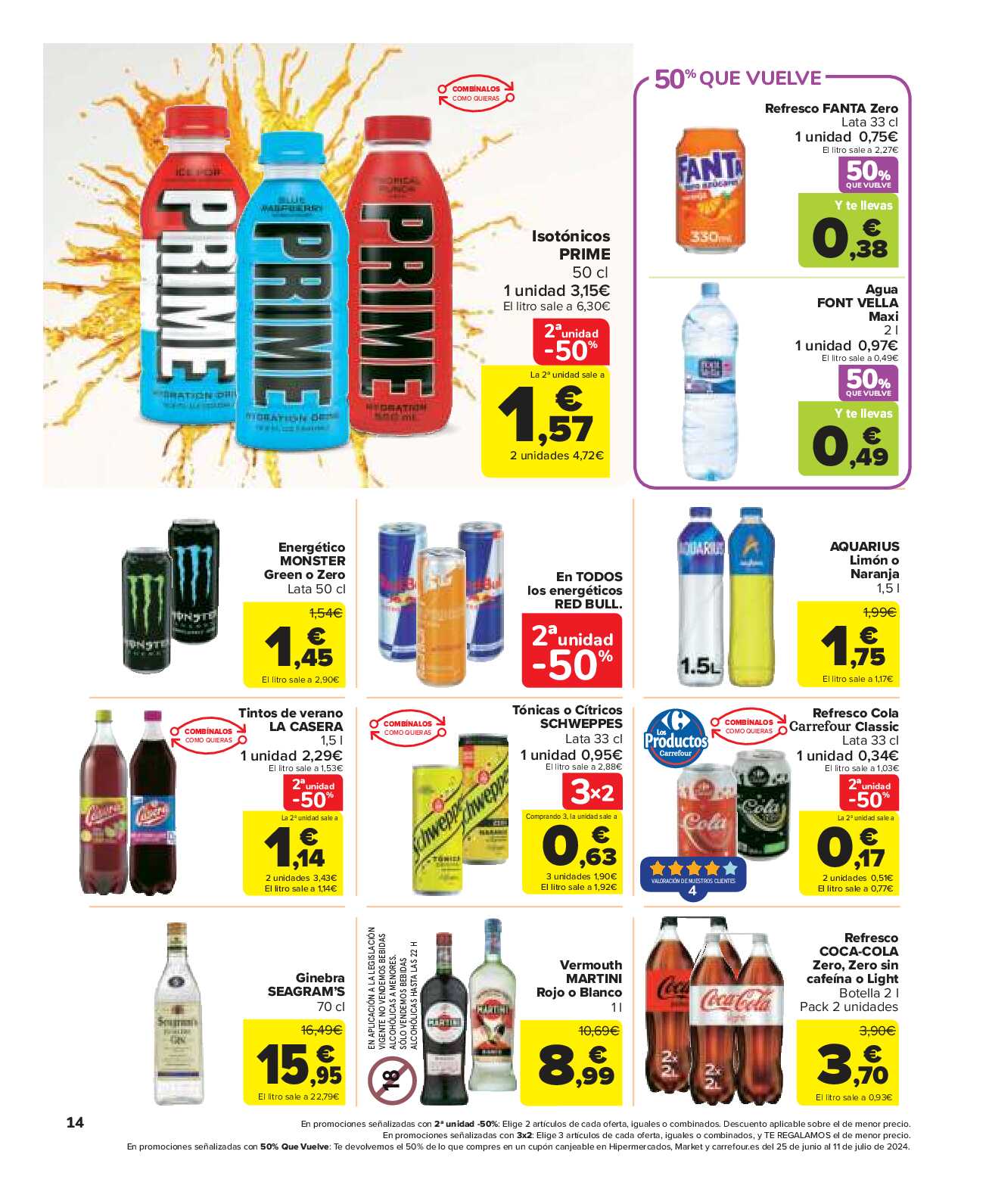 50% que vuelve Carrefour Market. Página 14