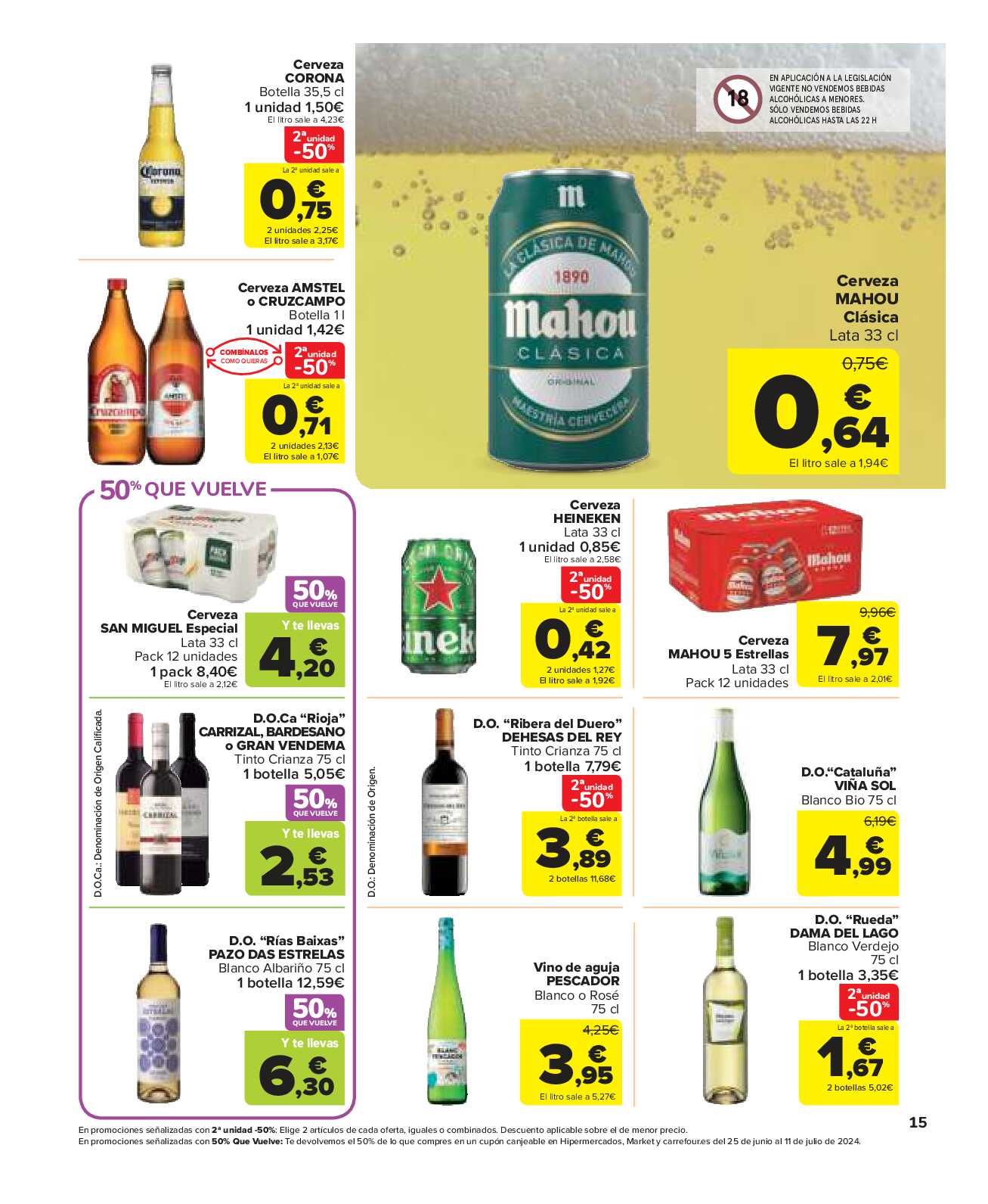 50% que vuelve Carrefour Market. Página 15