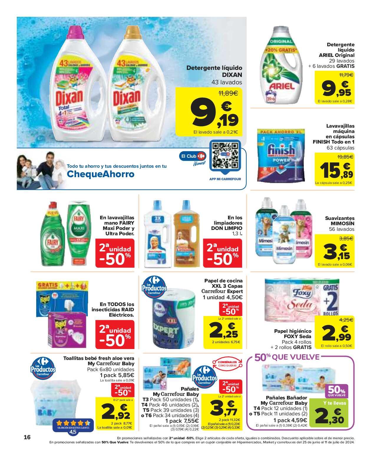 50% que vuelve Carrefour Market. Página 16
