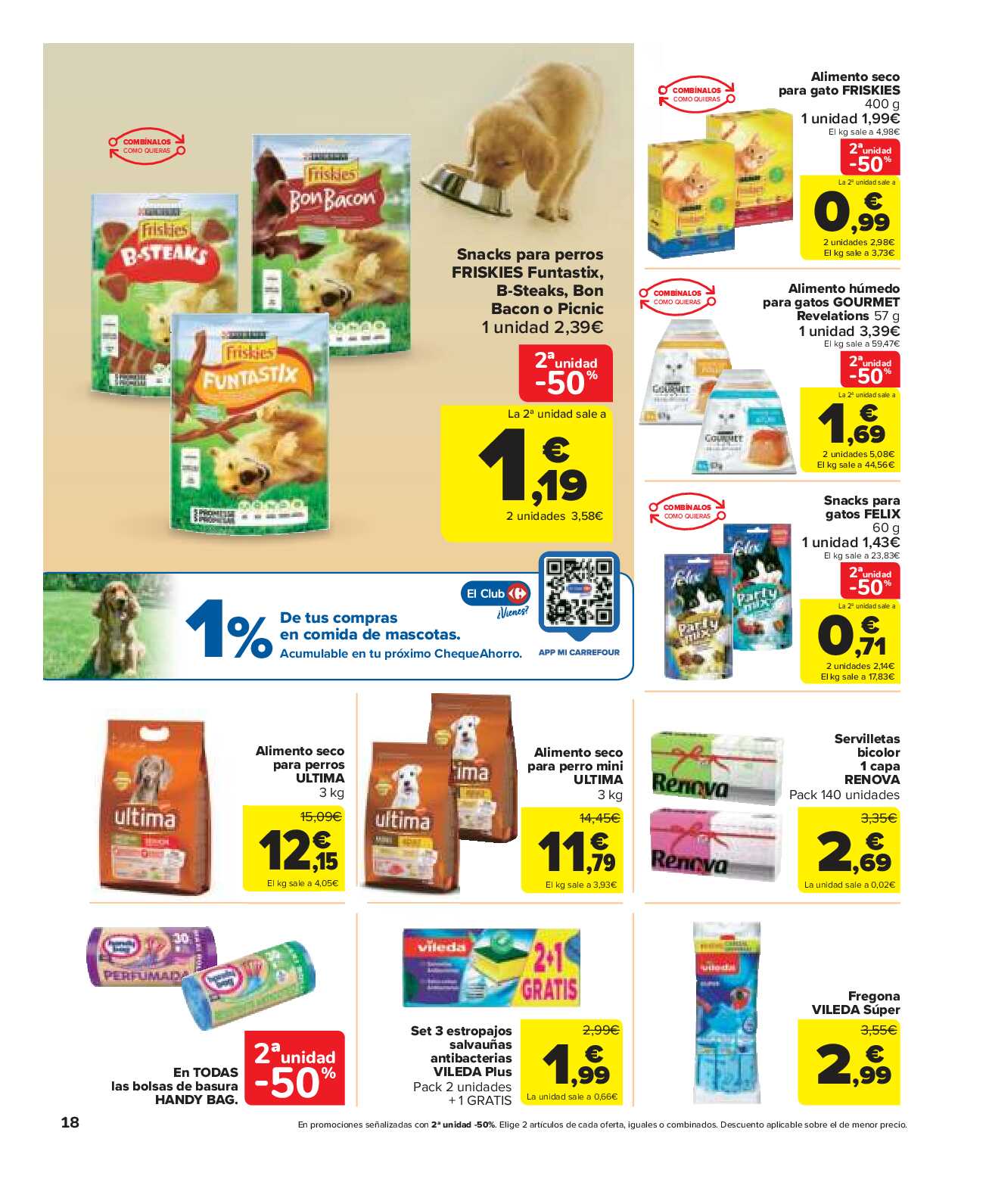50% que vuelve Carrefour Market. Página 18