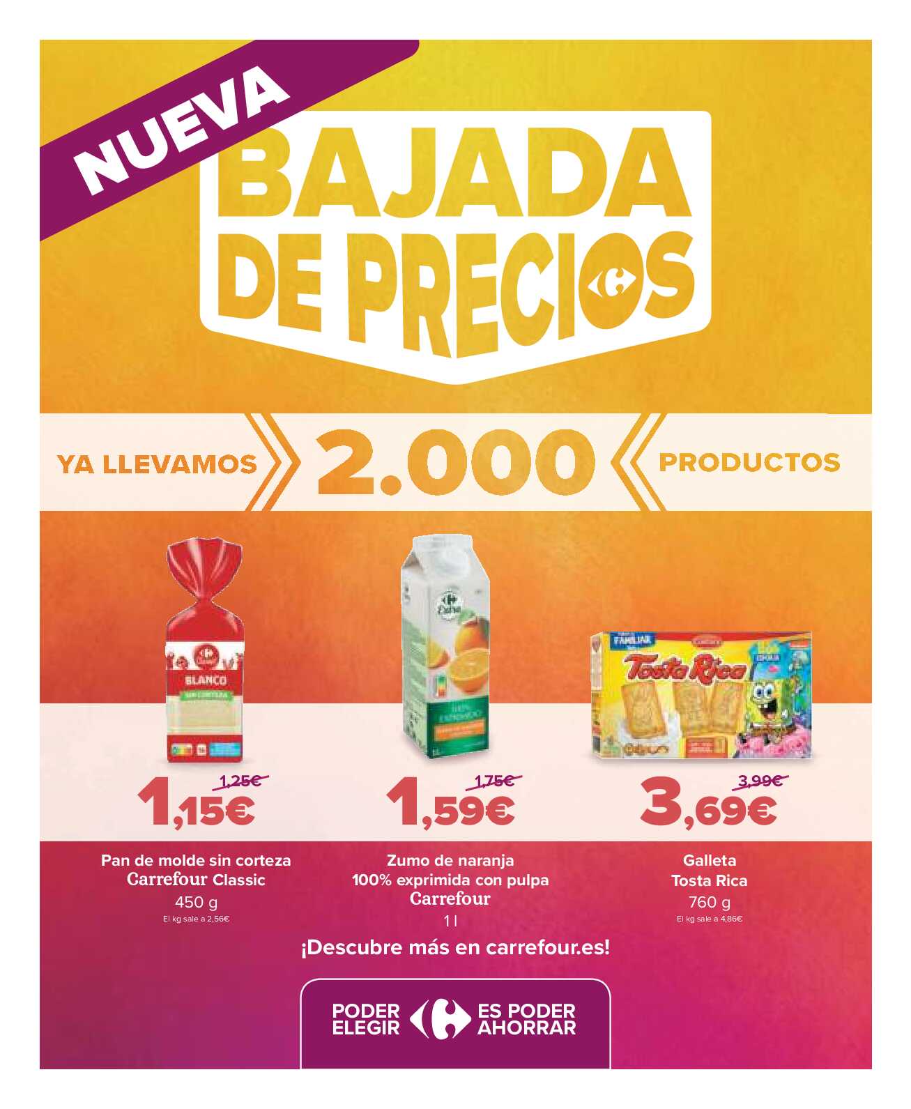 50% que vuelve Carrefour Market. Página 19