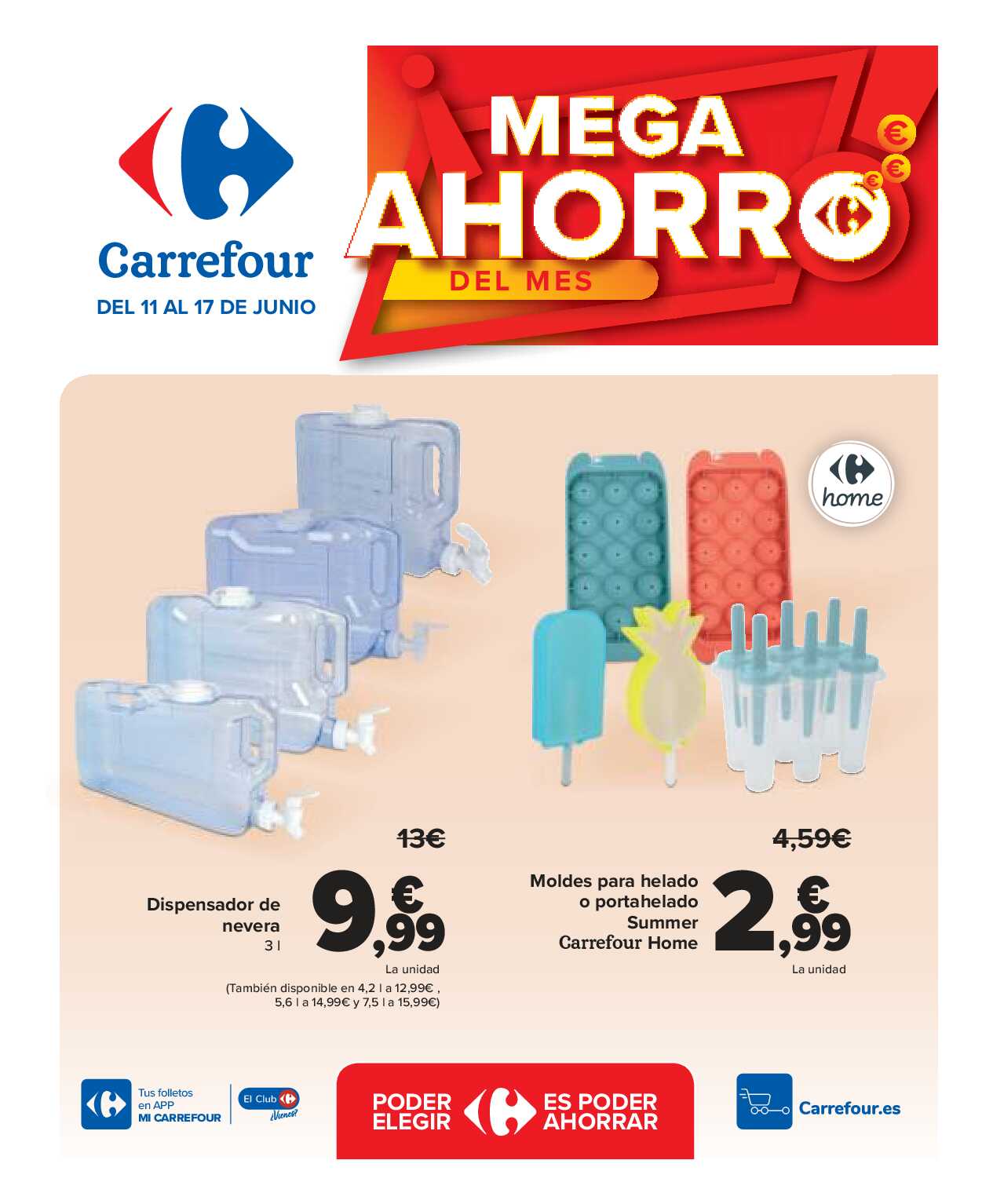Mega ahorro del mes Carrefour. Página 01