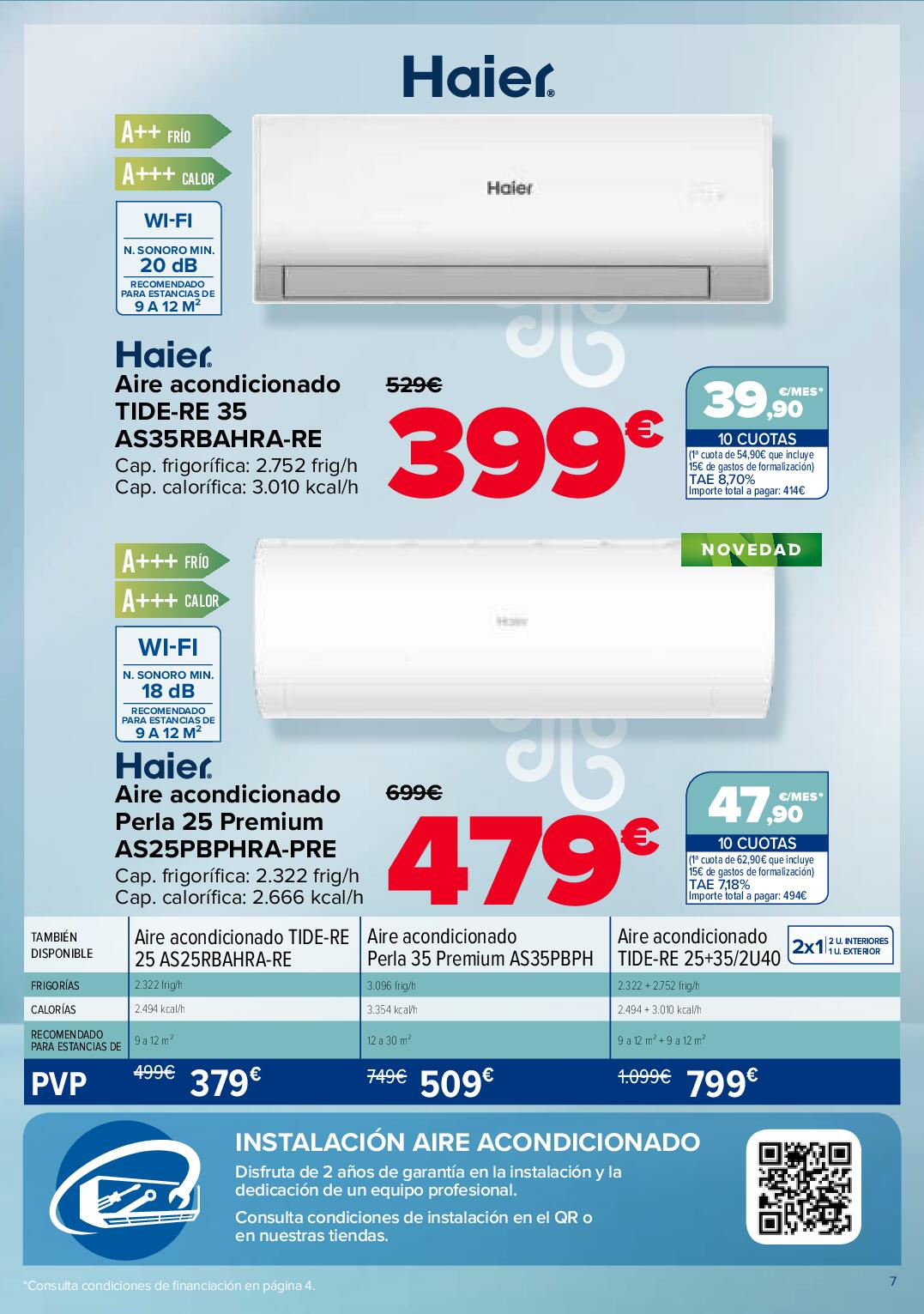 Ofertas aire acondicionado Carrefour. Página 07