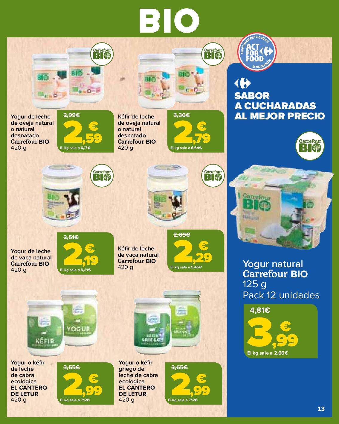 Productos bio Carrefour. Página 13