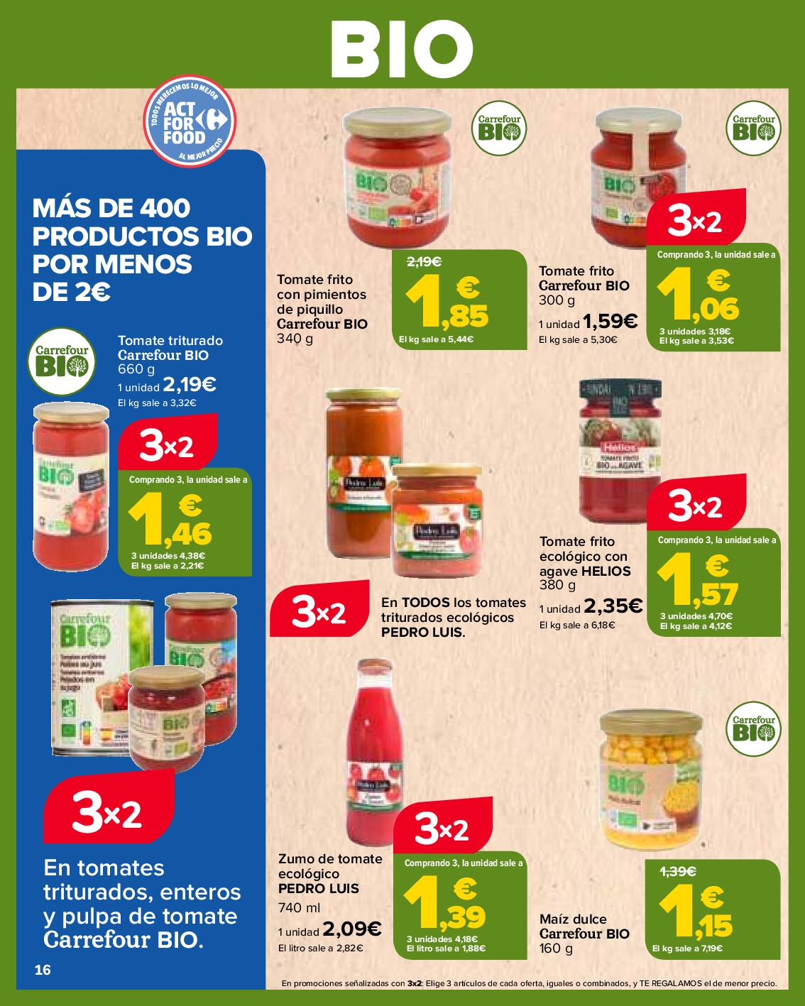 Productos bio Carrefour. Página 16