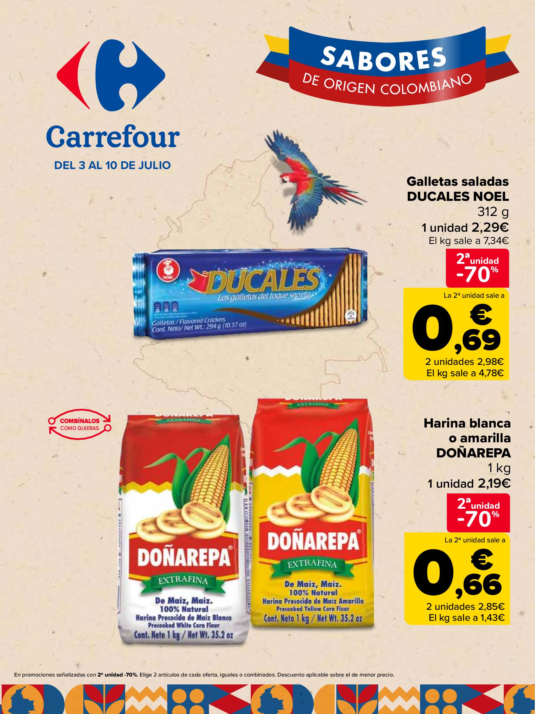 Sabores colombianos Carrefour. Página 01