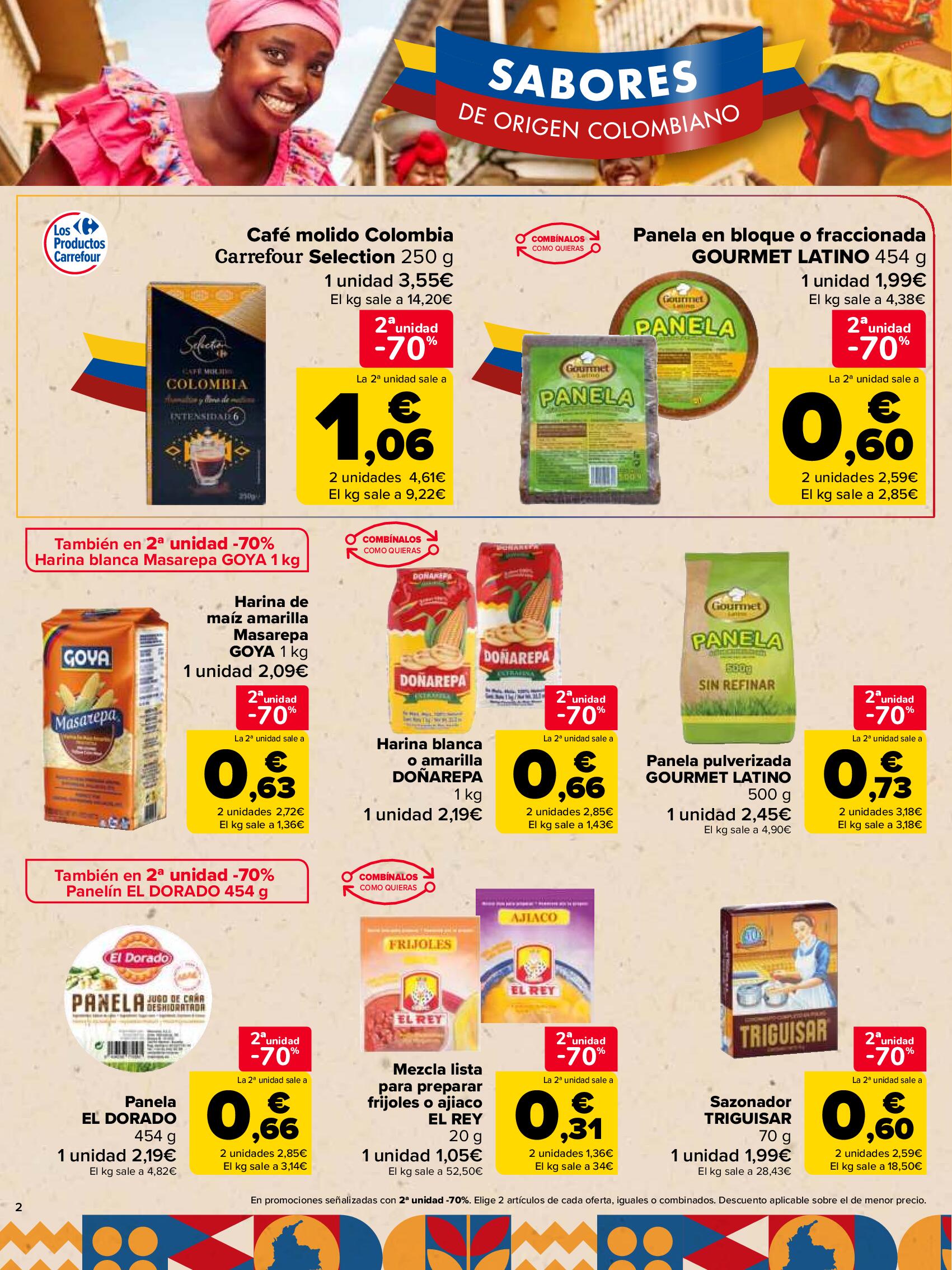 Sabores colombianos Carrefour. Página 02
