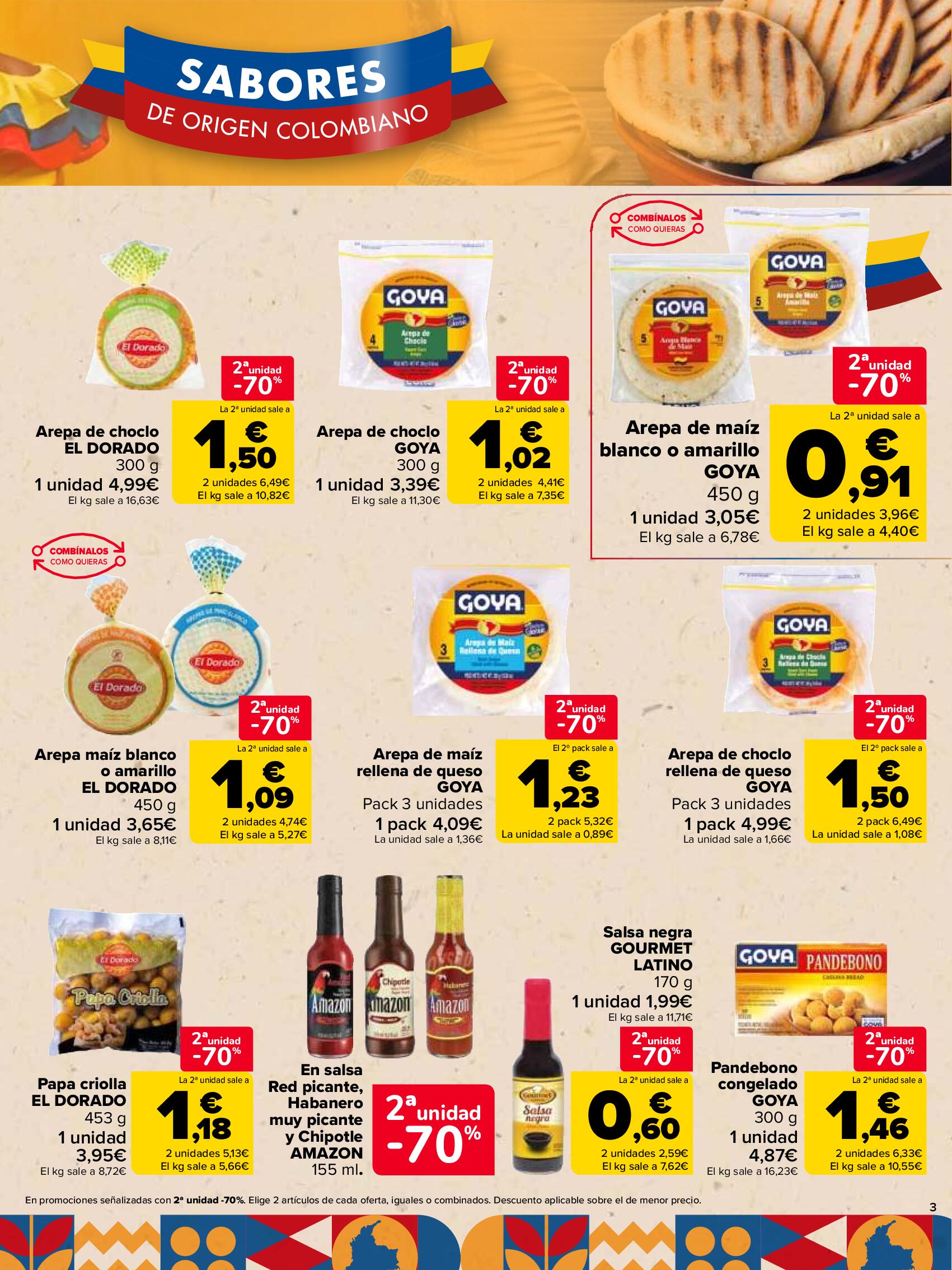 Sabores colombianos Carrefour. Página 03