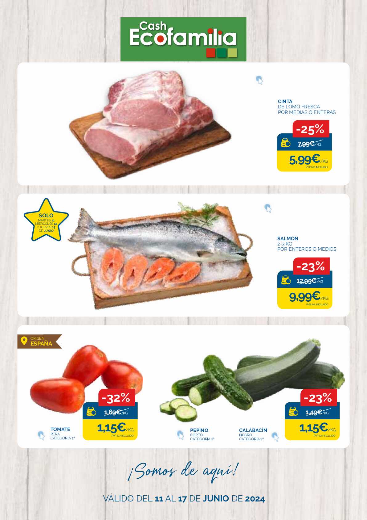 Catálogo semanal Cash Ecofamilia. Página 01