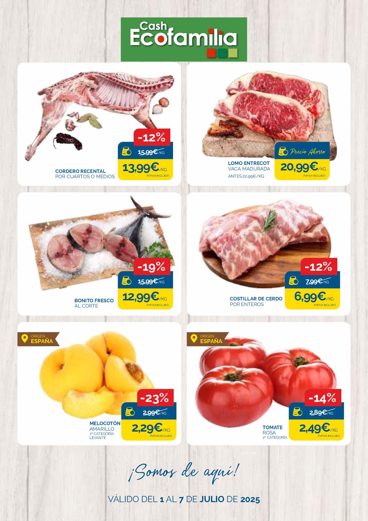 Ofertas semanales Cash Ecofamilia. Página 01